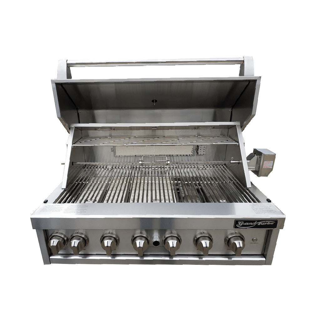 Grand Turbo 40-Inch 6-Burner Built-In BBQ Gas Grill – Grandhall